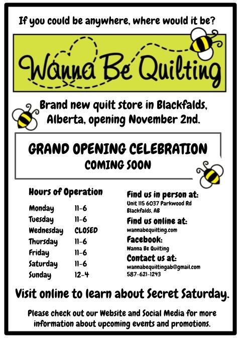 Wanna Be Quilting Blackfalds Business